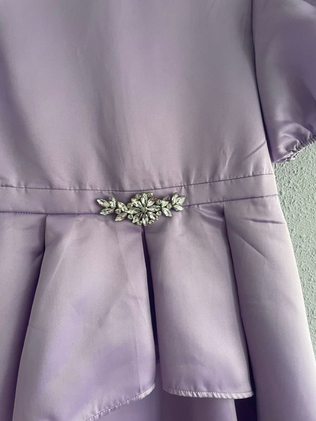 Vestido fiesta niña T12 Lila