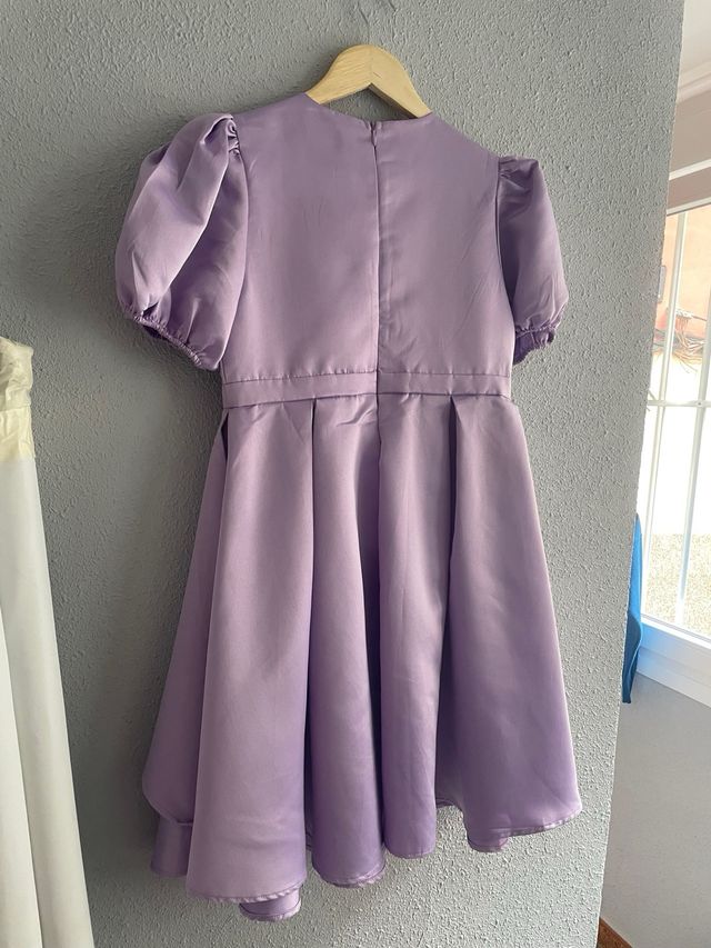 Vestido fiesta niña T12 Lila