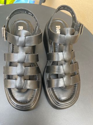 Sandalias Refresh T36 Plataforma Negras