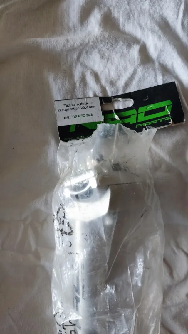 Tija BMX de recuperación marca RAO en aluminio cnc