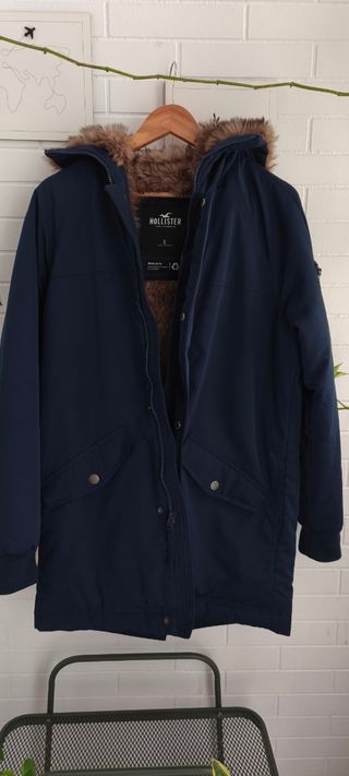 Chaqueta Hollister Talla S Azul Marino