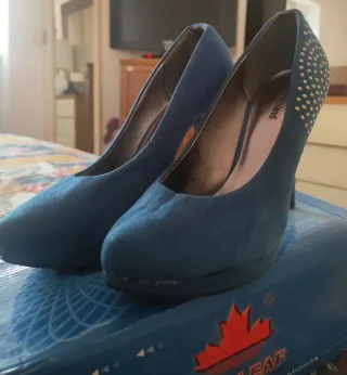 Décolleté tacco alto blu