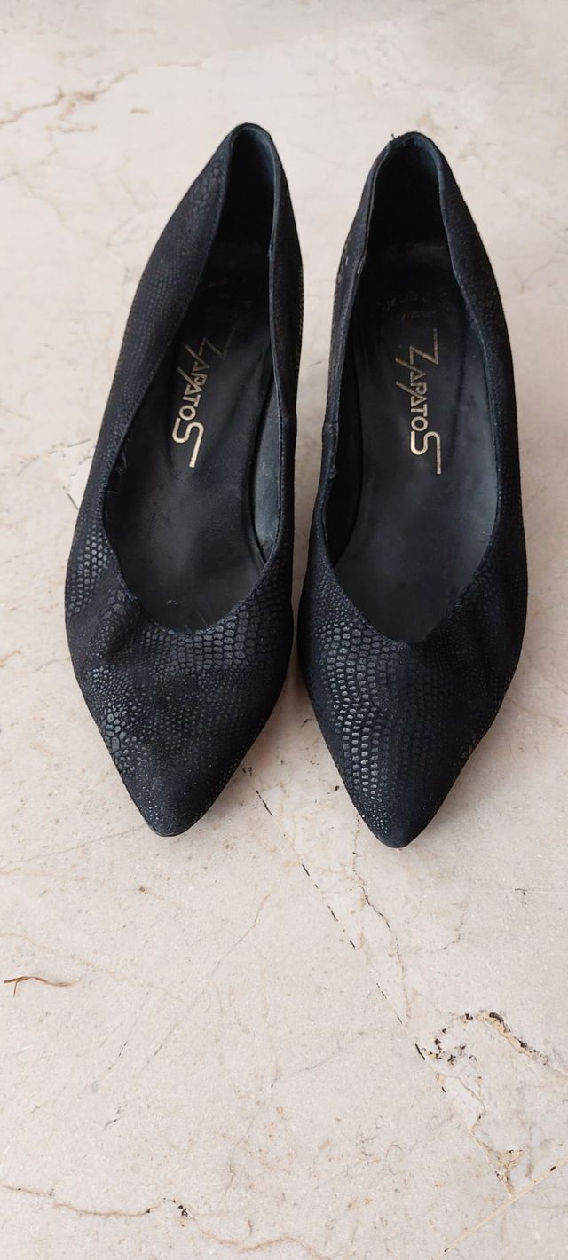 Zapatos de tacón Zapatos piel negros T36