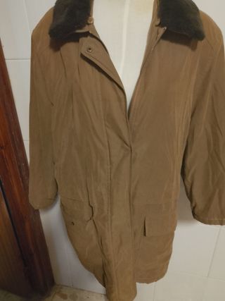 Chaquetón marrón de mujer