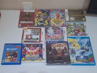 Lote 11 Videojuegos Nintendo 3DS DS Vita Wii U