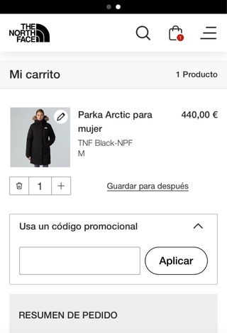 Parka Arctic The North Face Mujer Talla M