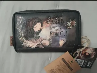 Monedero Anekke Negro con Dibujo