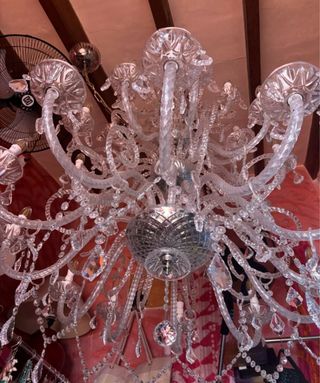 Lámpara de cristal estilo francés