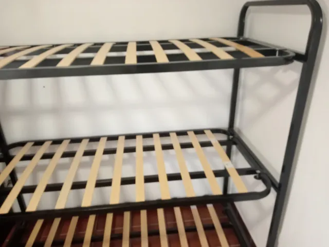 Cama litera triple reforzada casa mobilhome
