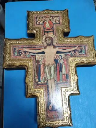 Croce San Damiano Oro Multicolore