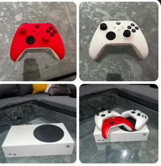 Xbox Series S Blanca con 512 GB, con tres mandos.