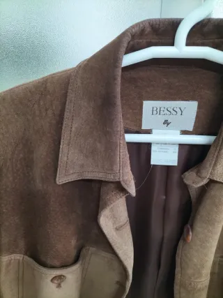 Chaqueta BESSY ante mujer marrón