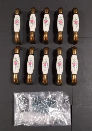 Maniglie armadio/cucina ceramica e metallo