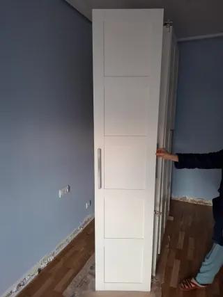 2 Puertas Armario Ikea Bergsbo Blancas