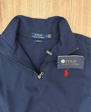 Jersey Ralph Lauren Azul Media Cremallera
