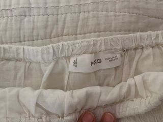 Falda mini Mango Teen blanca
