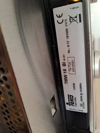 Microondas encastrado Teka