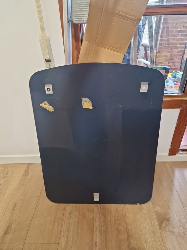 Espejo de cristal y metal