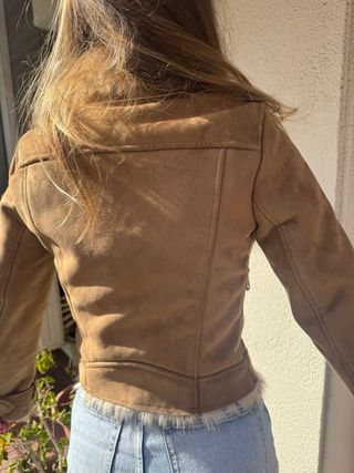 Chaqueta Zara efecto ante con pelo