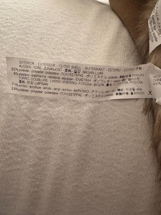 Chaqueta Zara efecto ante con pelo