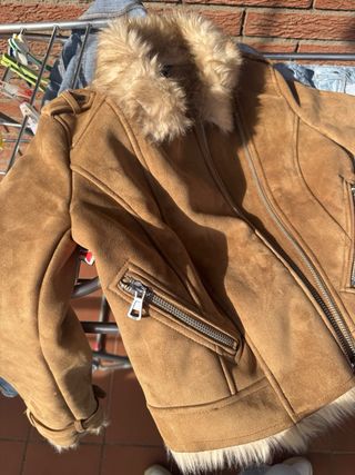 Chaqueta Zara efecto ante con pelo