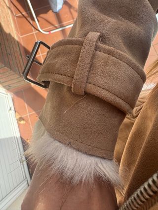Chaqueta Zara efecto ante con pelo