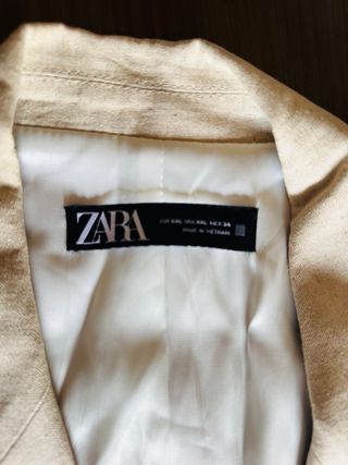 Americana Lino Zara Talla XXL