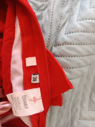 Traje de Flamenca Rojo Talla 38