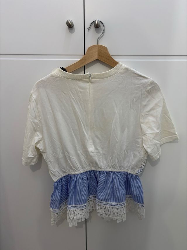 Camiseta ENGLISH FACTORY tirantes encaje M