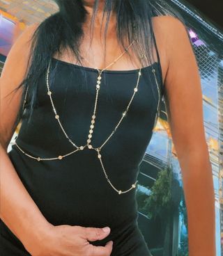 Collana corpo dorata