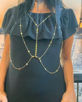 Collana corpo dorata