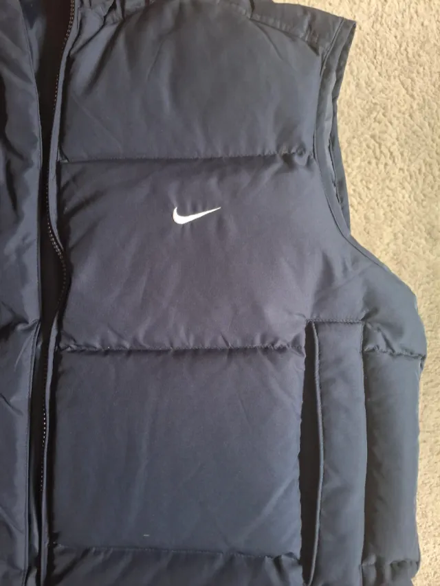 Chaleco plumífero Nike azul Talla S