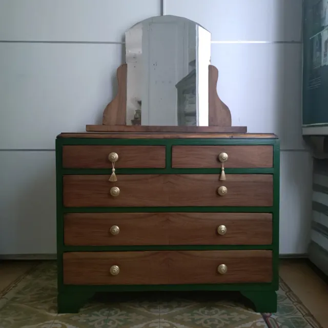 Peleiça Vintage Madeira e Verde