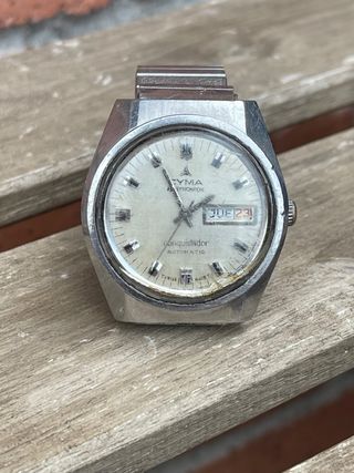 Reloj Cyma Conquistador Automático Plata