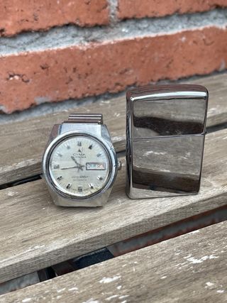 Reloj Cyma Conquistador Automático Plata