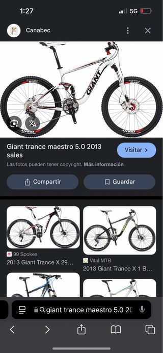 Bicicleta Enduro Giant Trance XL 2013