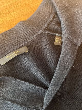 Polo Massimo Dutti azul manga corta