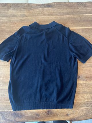 Polo Massimo Dutti azul manga corta