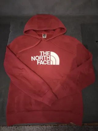 Felpa The North Face con cappuccio bordeaux 