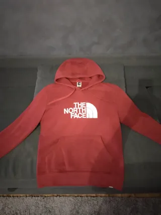 Felpa The North Face con cappuccio bordeaux 