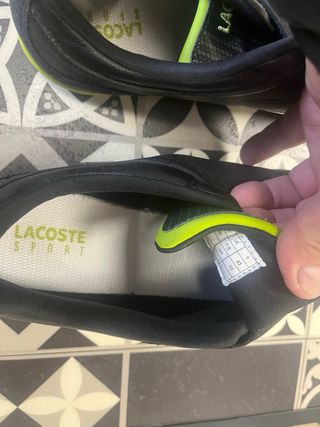 Zapatillas Lacoste Talla 43 Negro/Verde