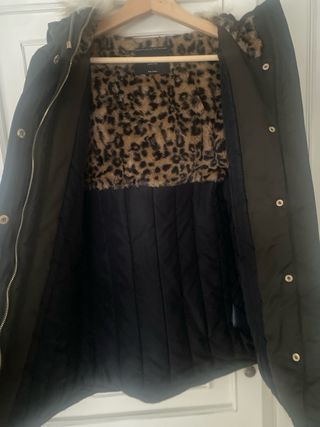 Parka Only verde militar con capucha