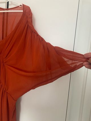 Vestido MIDI gasa caldero talla única
