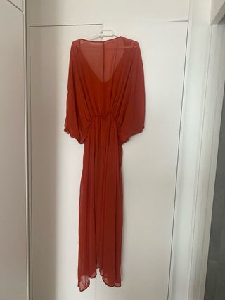 Vestido MIDI gasa caldero talla única