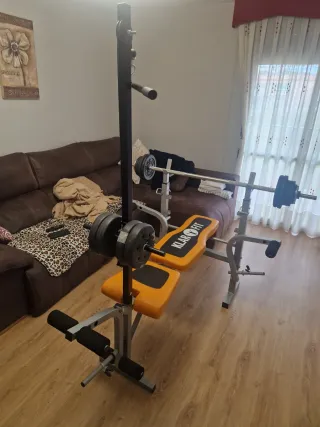 BANCO DE PESAS Y MUSCULACION CON POLEA 