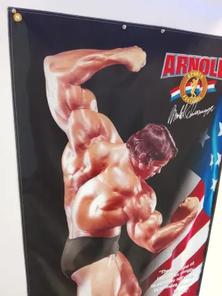 Bandera XXL Arnold Schwarzenegger Culturismo Gym 