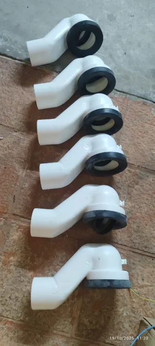 Codo evacuación ROCA 65° dual