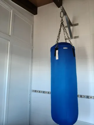 Saco de boxeo azul