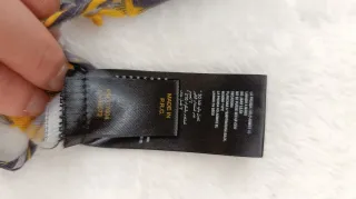 Bufanda Antony Morato cuadros gris y amarillo