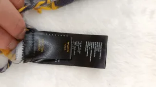 Bufanda Antony Morato cuadros gris y amarillo